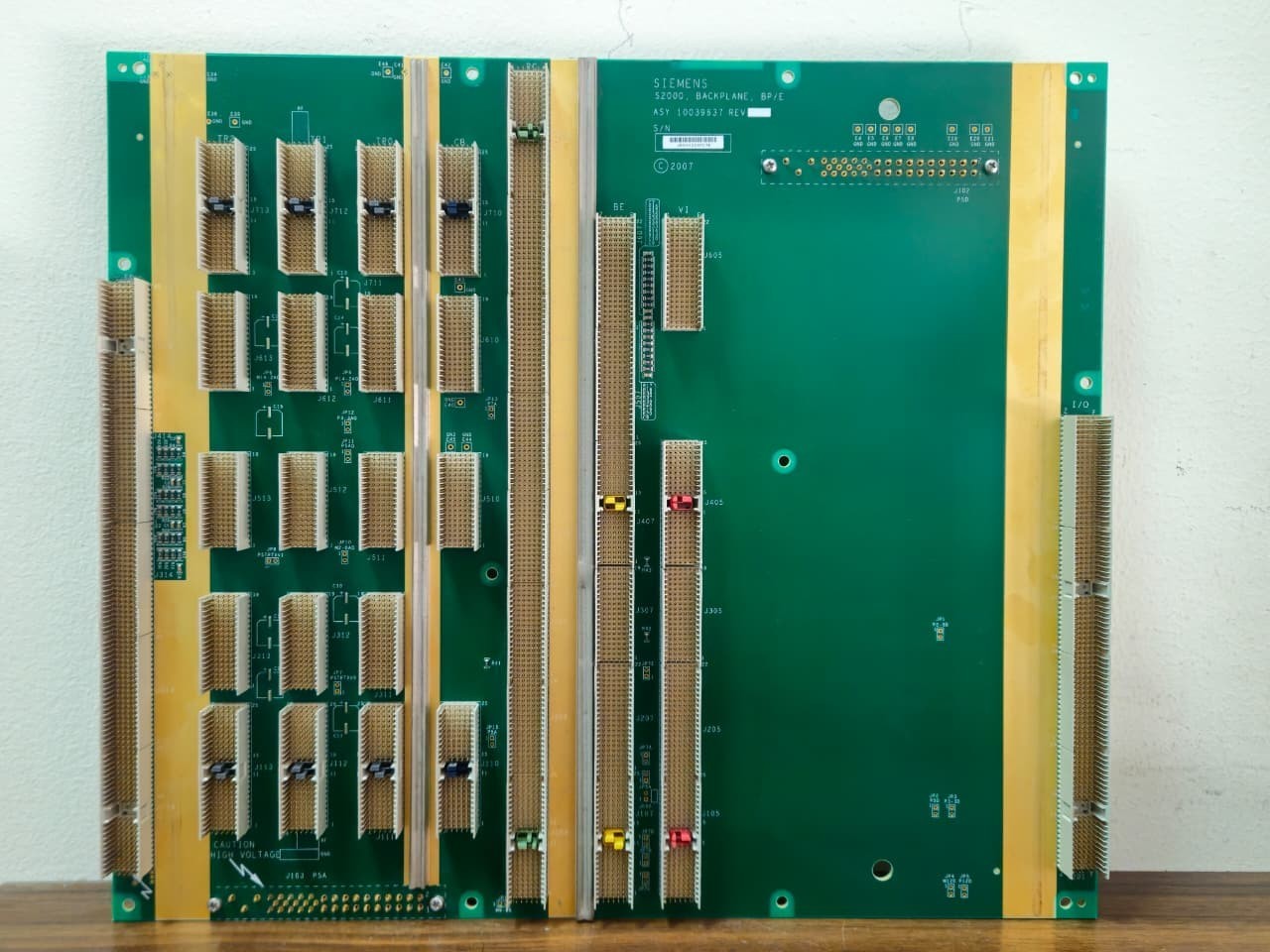 Siemens Acuson S2000 Ultrasound Backplane BP/E Motherboard ASY 10039637 Rev