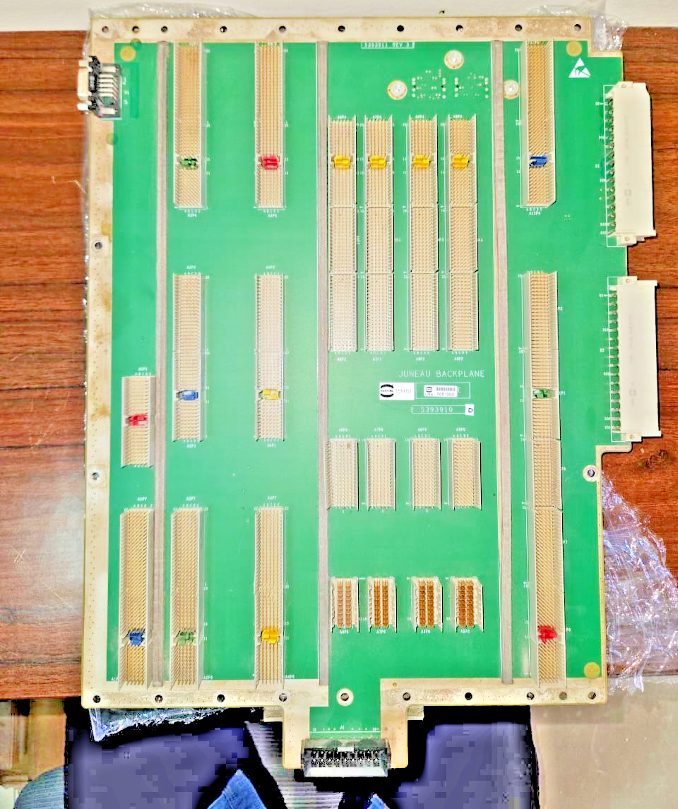 GE LOGIQ E9 Ultrasound Juneau MRX Backplane 192-Channel PCB | PN 5393910