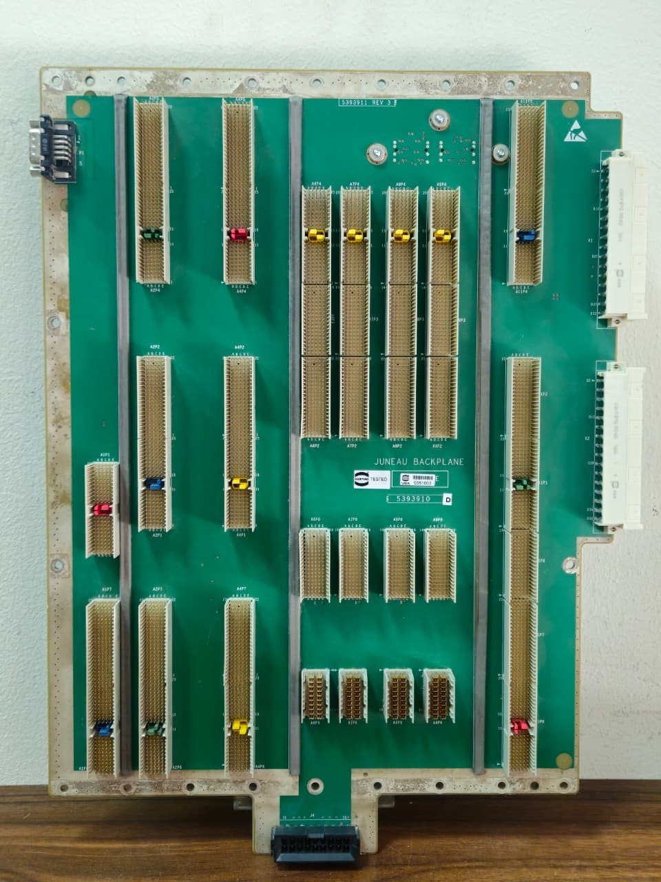 GE LOGIQ E9 Juneau MRX Backplane Circuit Board Assembly 5393910 / 5393911 REV 3