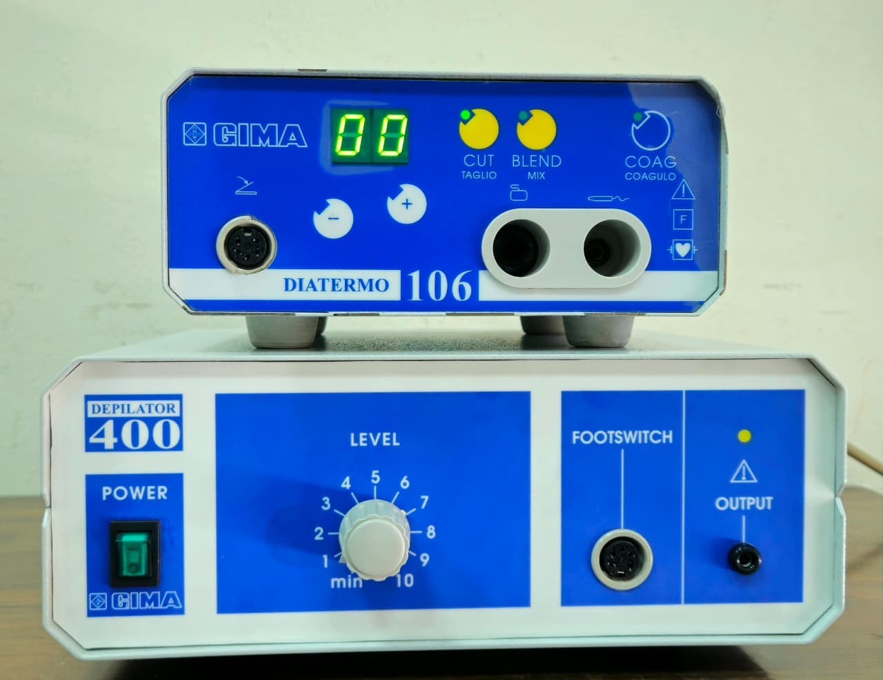 CIMA GIMA Depilator 400 + Diatermo 106 RF Electrosurgical Unit Diathermy Machine