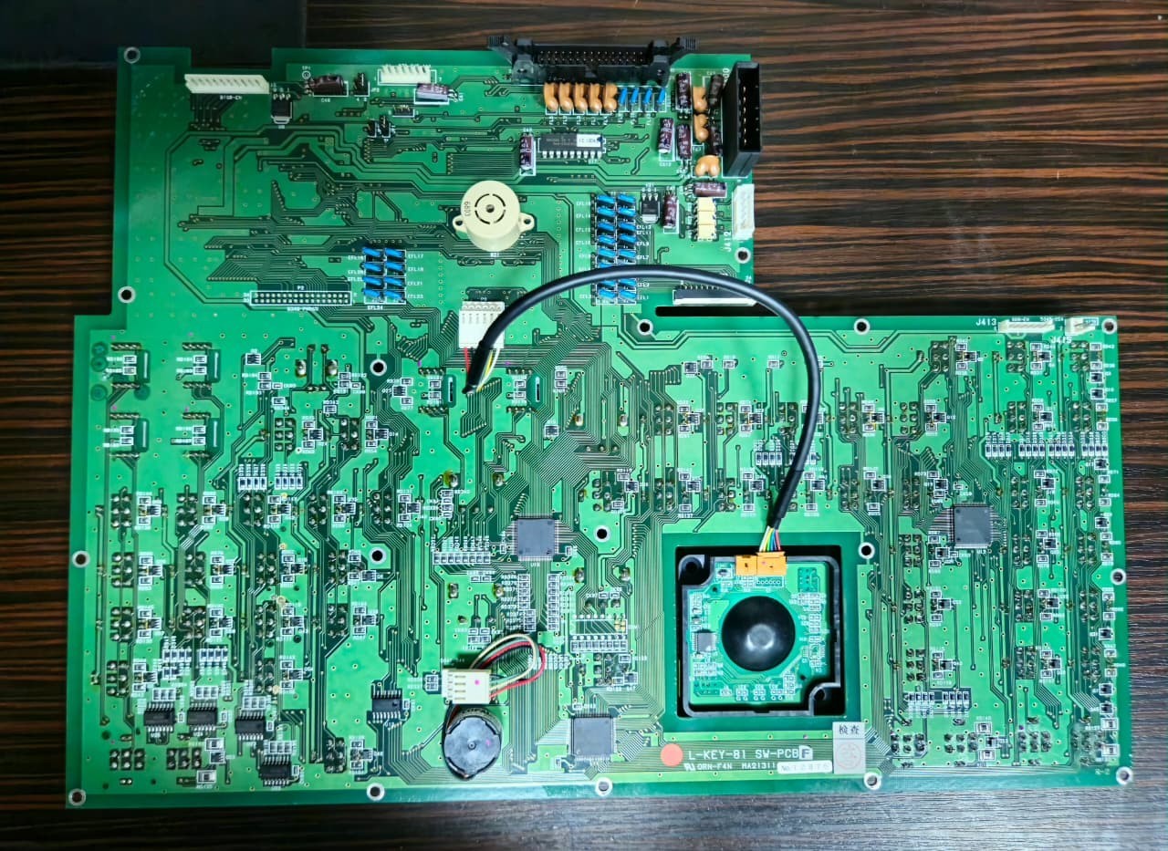 Aloka ProSound SSD-3500 Control Panel Keyboard L-KEY-81 SW-PCB Trackballs