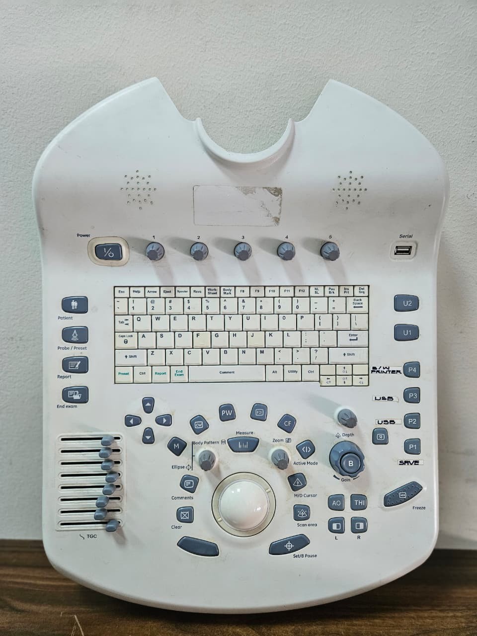 GE LOGIQ P3 Ultrasound Machine Control Panel & Main Electronics