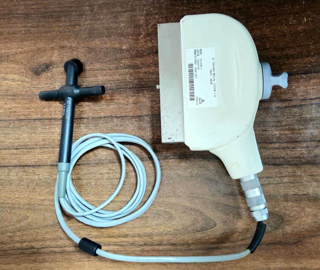GE Medical Systems Ultrasound Transducer Probe Model 2331934-2 2.0 MHz
